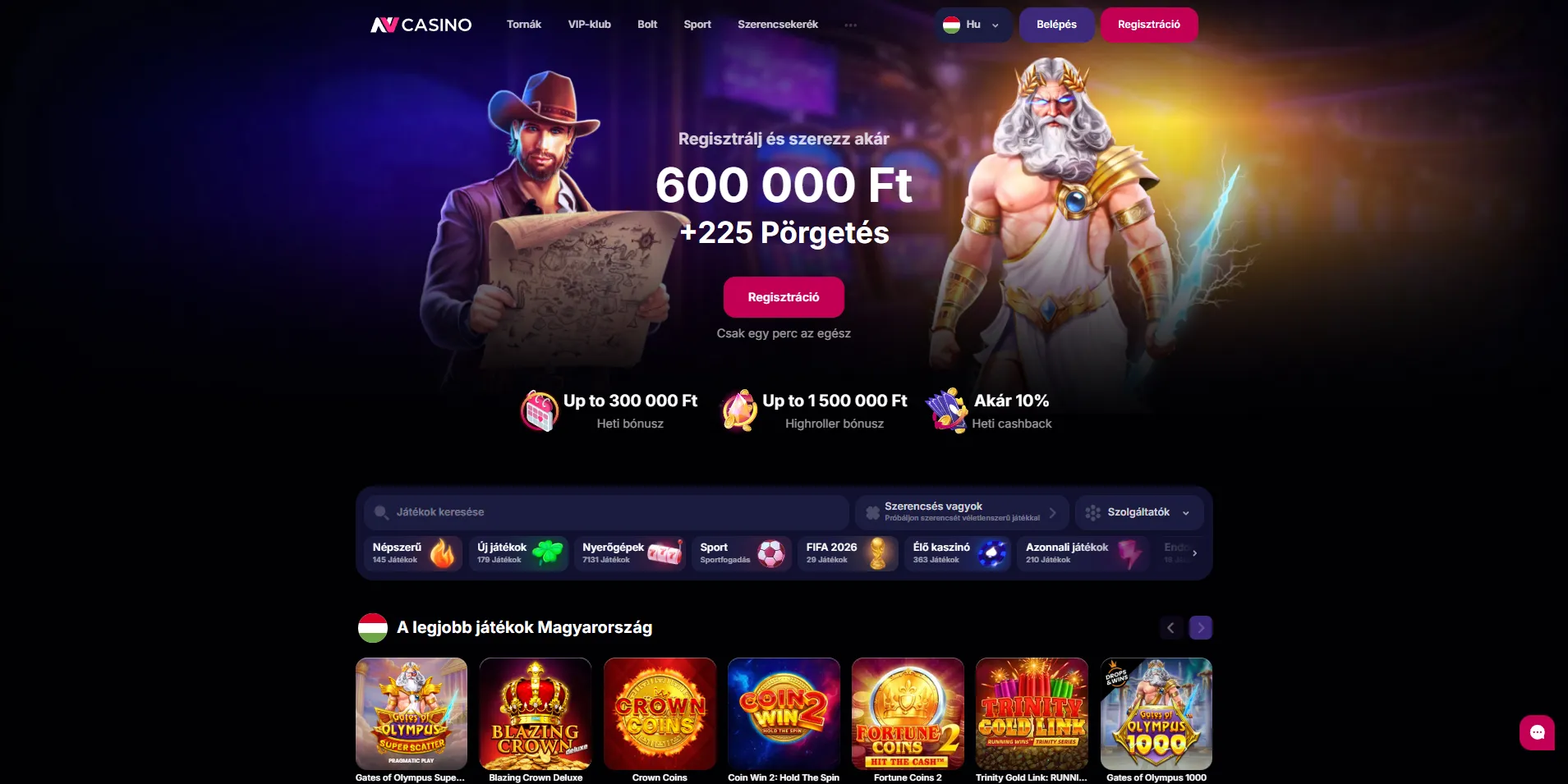 Kaszinó játékok nyerőgépek — a legjobb online választék
