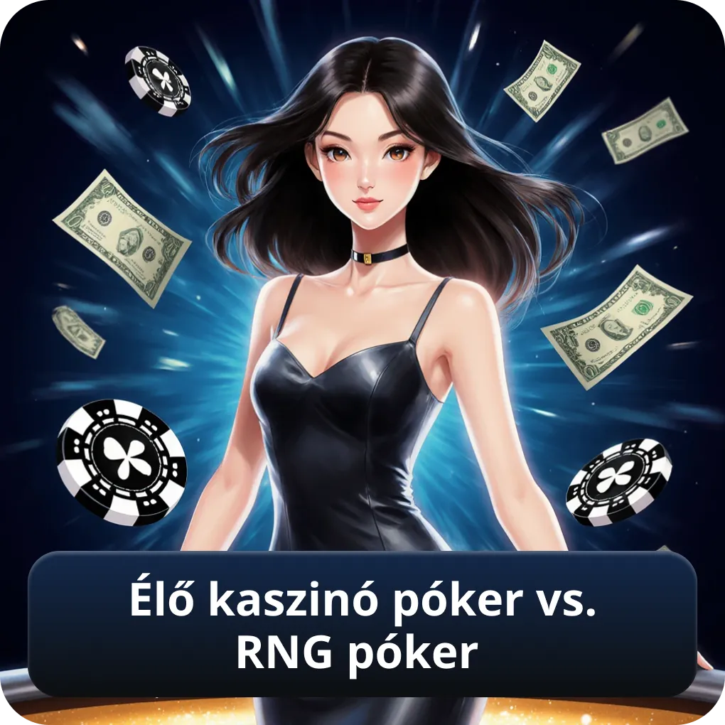 Élő kaszinó póker vs. RNG póker